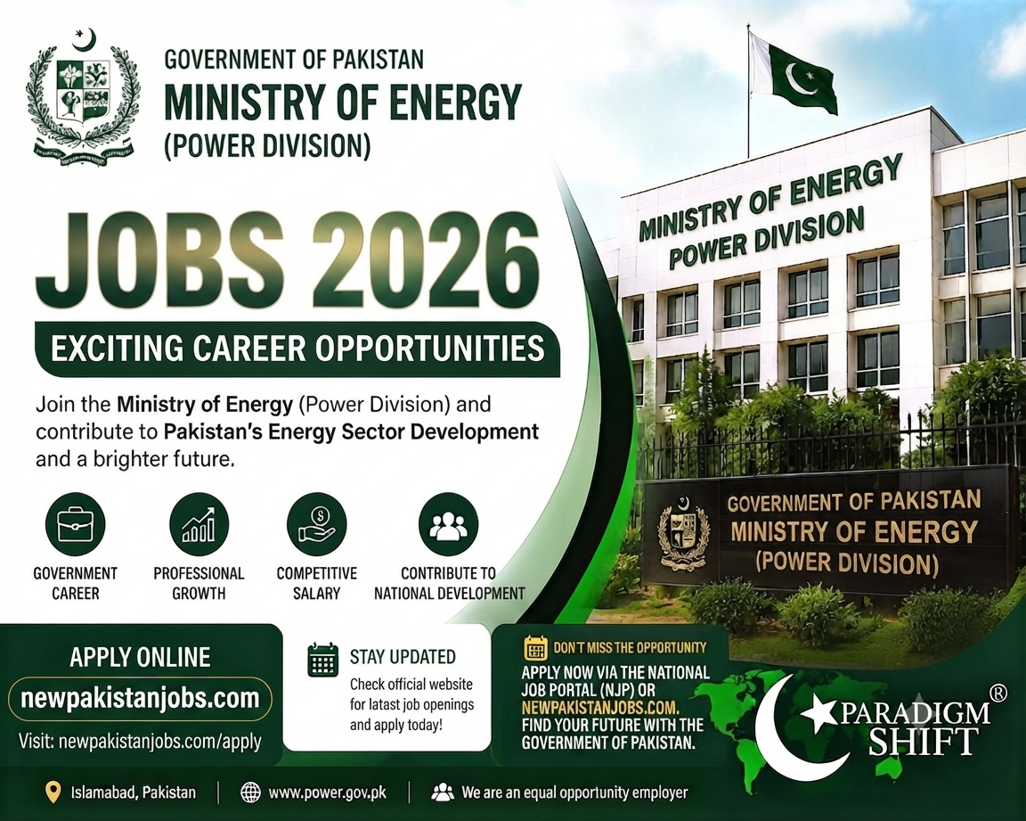 Ministry of Energy Power Division Jobs 2026