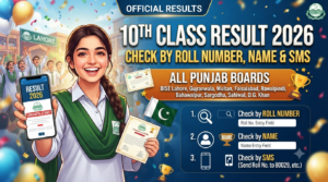 10th Class Result 2026 – Check by Roll Number, Name & SMS (All Punjab Boards)