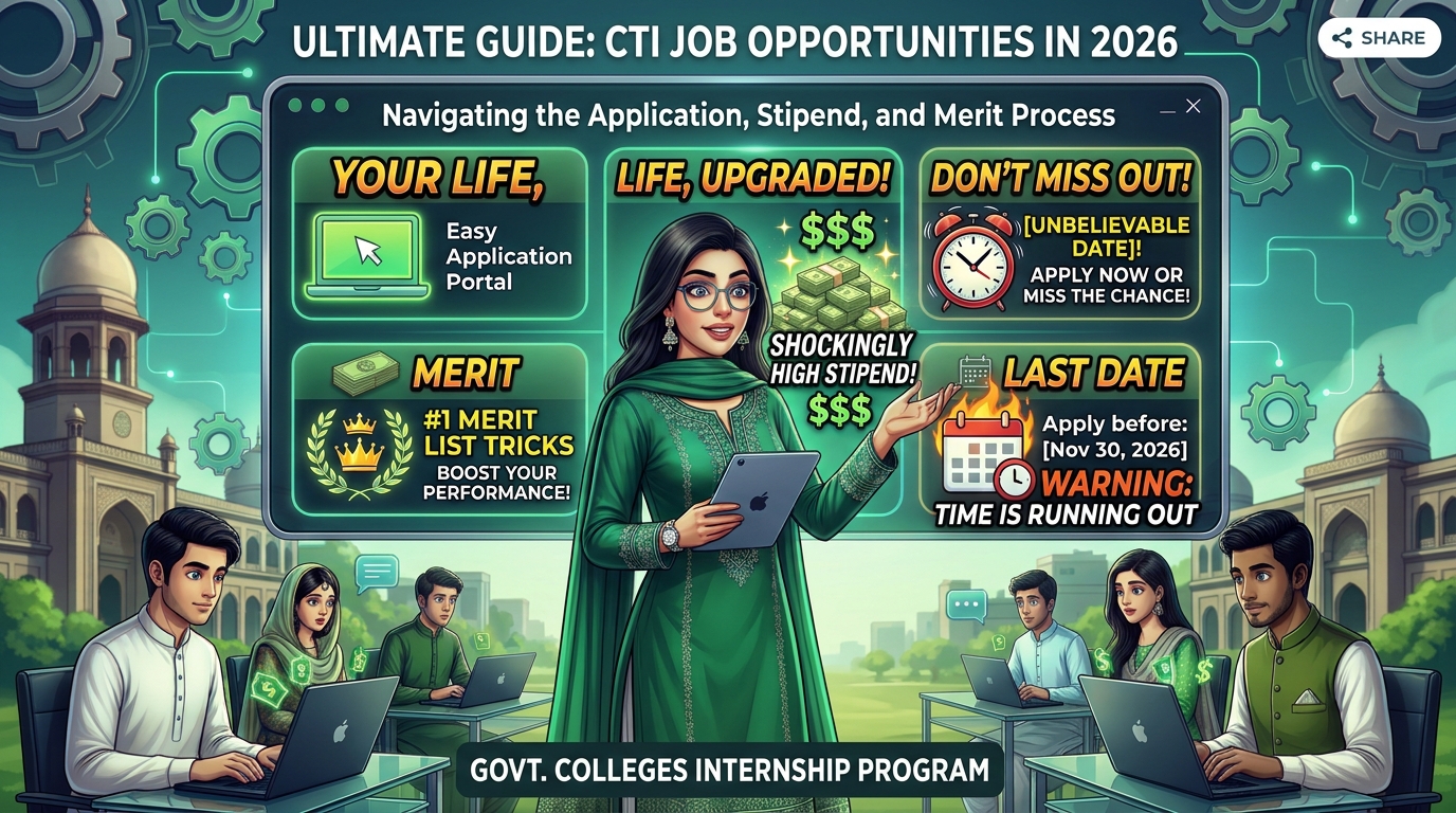 CTI Jobs 2026-27 – Online Apply, Eligibility, Stipend, Merit & Last Date