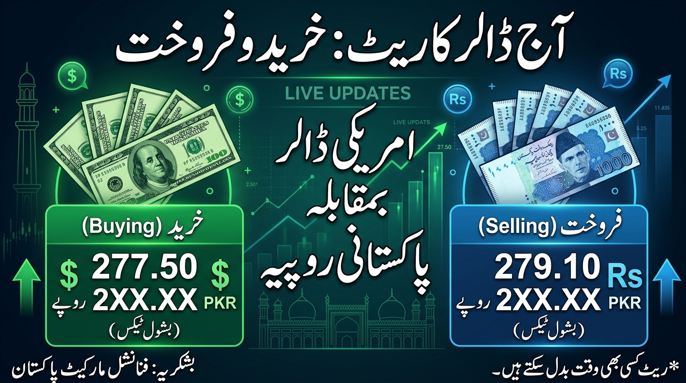 USD to PKR Rate Today Dollar Buying and Selling Rates in Pakistan